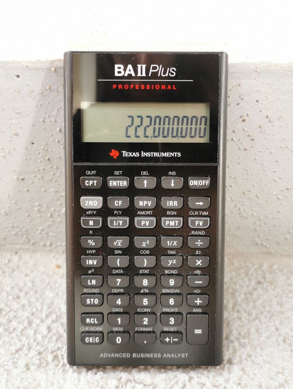 Texas Instruments BA II Plus Professional Financial Calculator - Picture 9 of 10
